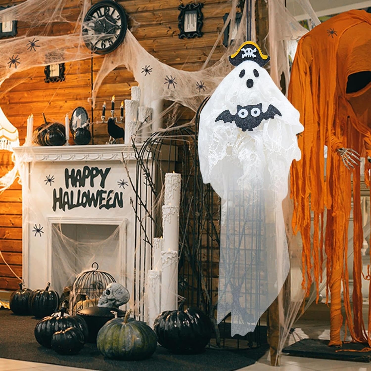 👻Spooky Halloween ghost witch pirate hanging decoration